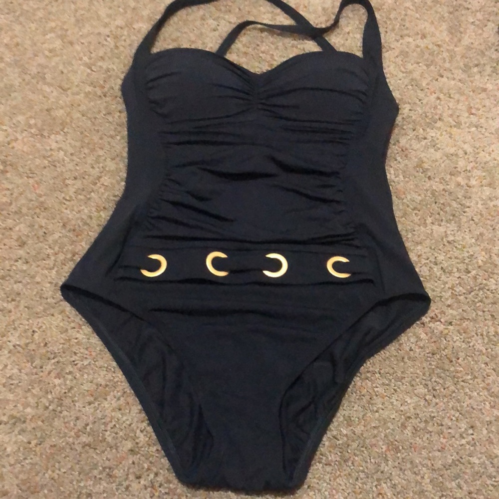 BLEU ROD BEATTIE black swimsuit One Piece Sz6
